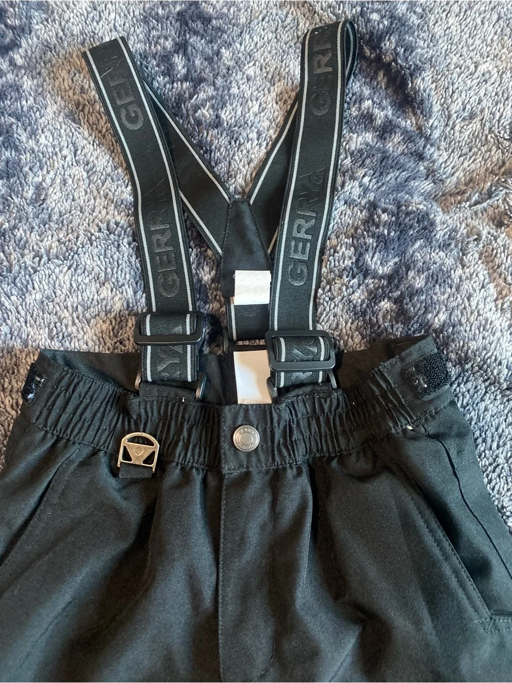 Gerry Kids XS 4-5 Black Insulated Snow Bib Overall Pants
